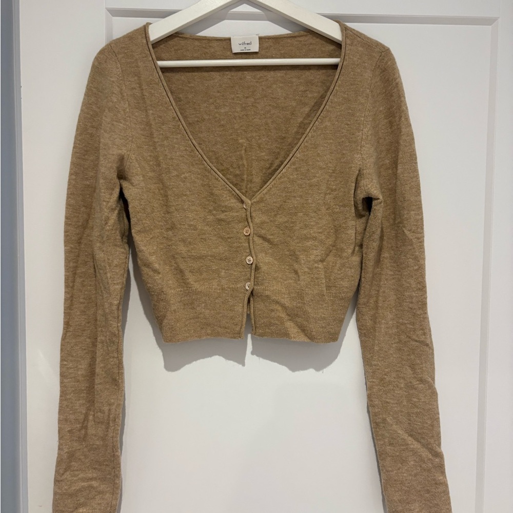 Wilfred Camel Knit Top